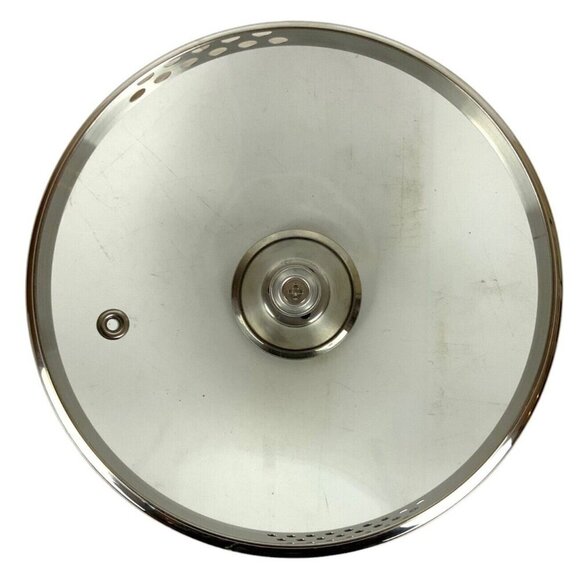 T-Fal Tempered Glass Pot Lid Vented Strainer Stainless Steel Handle 7" Diameter - Picture 5 of 7